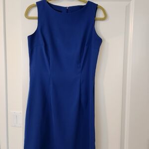 Blue sleeveless dress